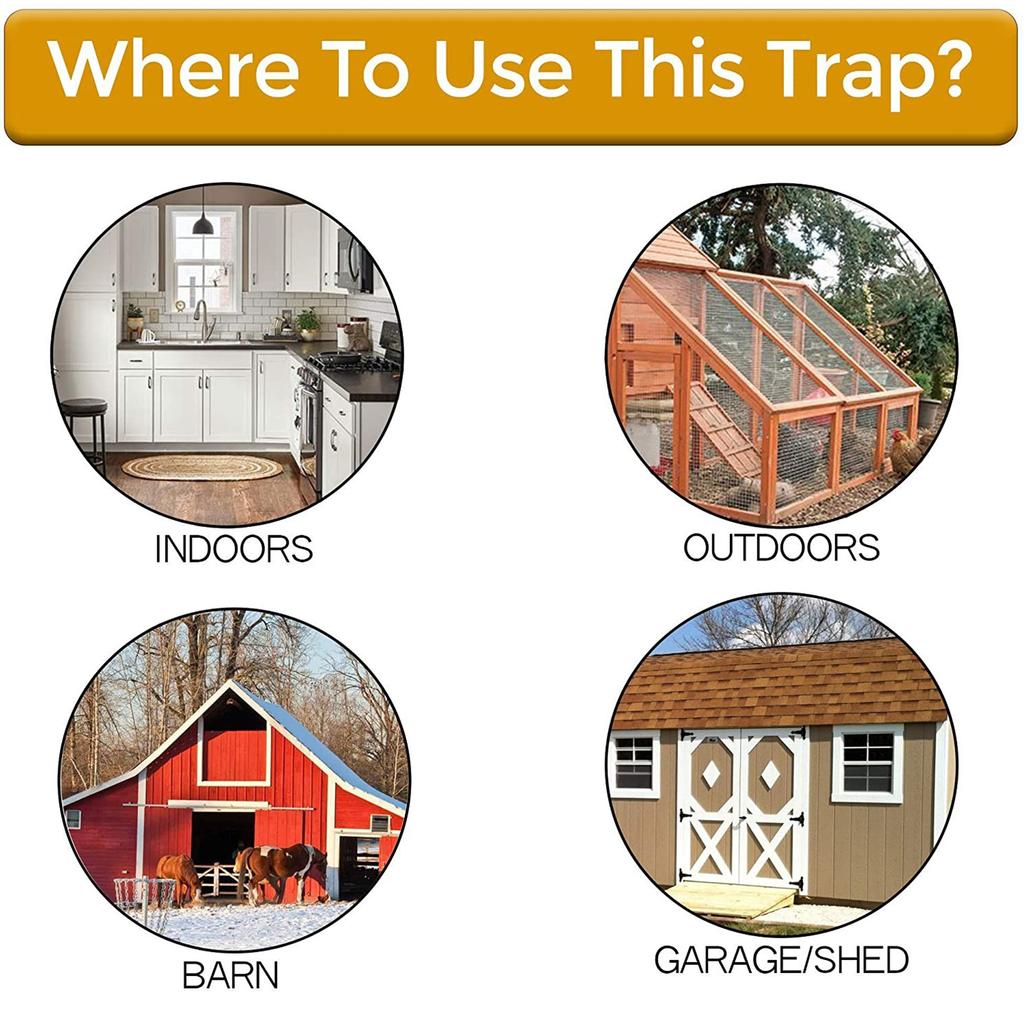 Многоразовая пластиковая умная ловушка для мыши, откидная N-раздвижная крышка ведра, ловушка для мыши, крысы, гуманная или смертельная
