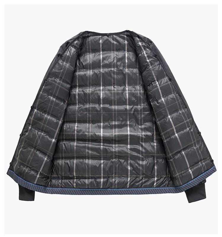 Men's Winter Chenille Wool Coat with Detachable Down Liner