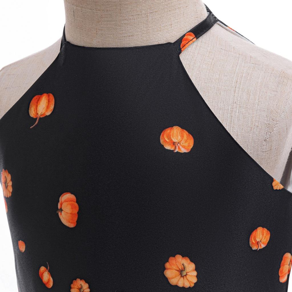 Halloween Baby Girls Dress Printed Dress Witch Role Play Cosplay Costume Masquerade Costume