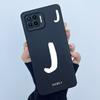 For OPPO F17 Oppo F17 Pro Case Oppo A73 A93 Reno 4F Back Cover TPU Silicon Lucky Initial Letter Couples Phone Bumper Soft Case