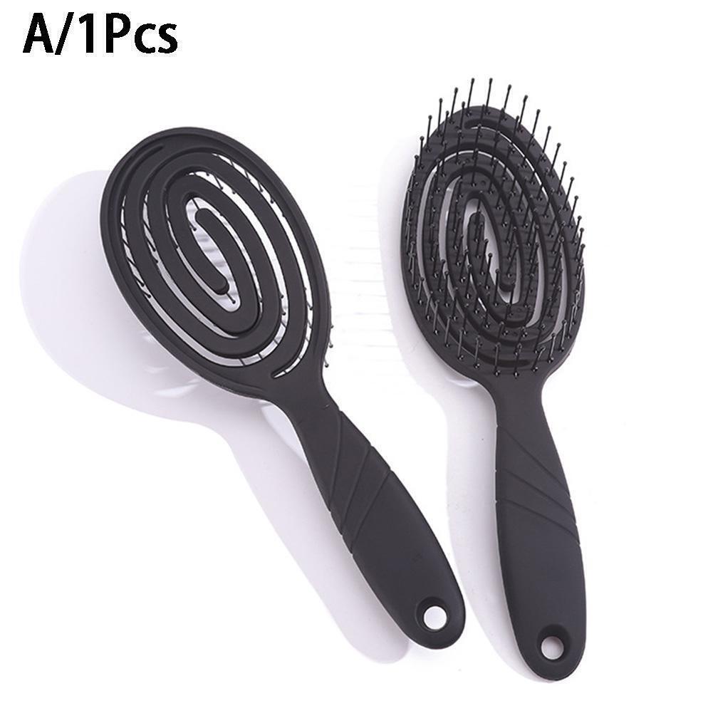 New Detangling Hairbrush Nylon Bristle Hair Scalp Massage Brush Hair Women Q0A3