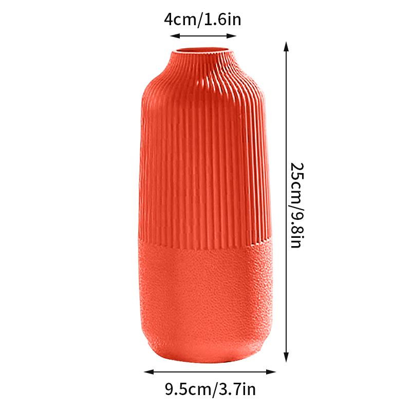Ваза для цветов в скандинавском стиле, имитация керамического пластикового цветочного горшка, бутылка для хранения цветов, гостиная, современные украшения для дома, украшения