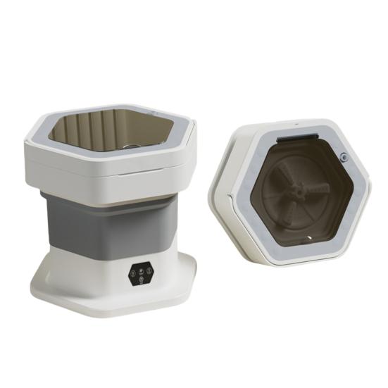 Складная портативная мини-стиральная машина 8 л, компактная стиральная машина для нижнего белья, носков, детской одежды, полуавтоматическая стиральная машина для общежития, фургона, путешествий и небольших помещений