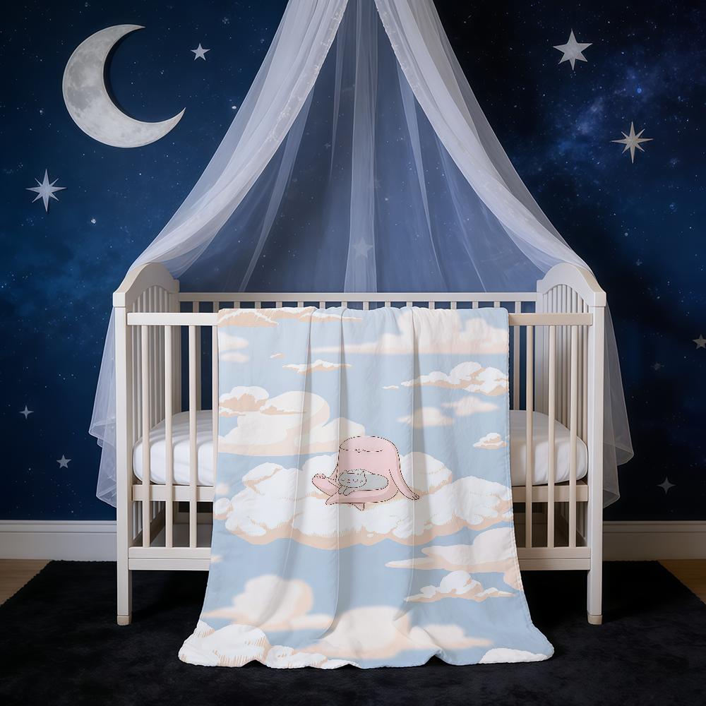Blanket Super Warm Comfortable K-Ketnipz Plush Throw Blanket Child Cartoon Meme Cute Home Sofa Bedroom Gift