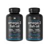 Triple Strength Omega3 Fish Oil Softgel Capsules 150 Tablets X 2 1055mg Fishy Smell