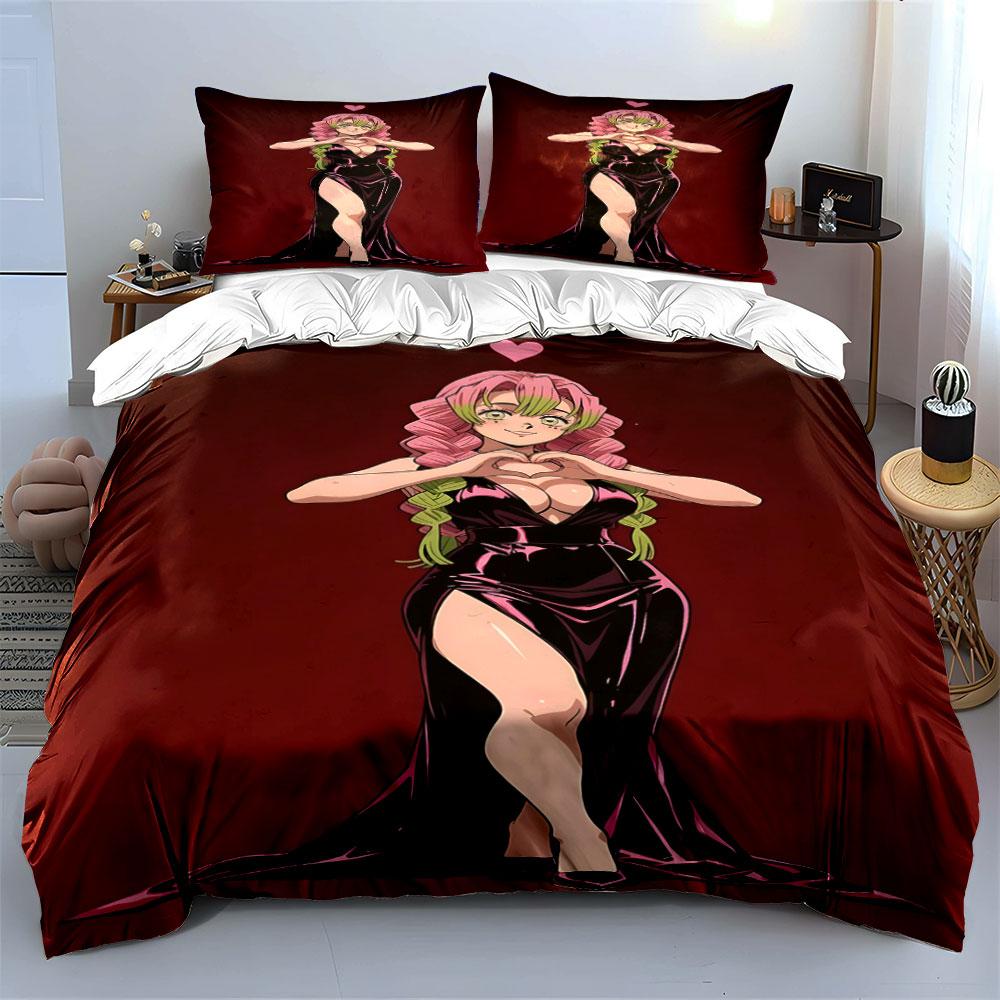 Anime woman in dress. Bedding sets Duvet cover sets Duvet covers Pillowcases(1 * Duvet Cover 2 * Pillowcases without duvet insert)