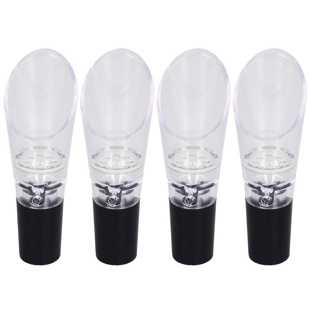 4PCS Wine Aerator Pourer PC Eco Friendly Decanter Spout Bar Accessories for Household Party
