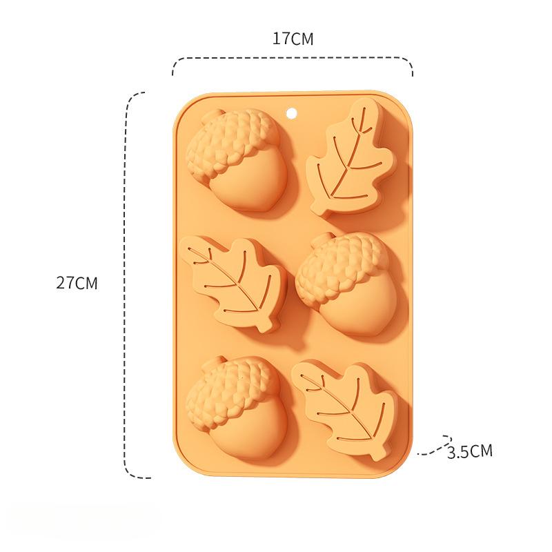 Несколько шоколадных силиконовых форм для самостоятельной выпечки тыквы на Хэллоуин, инструменты для приготовления конфет, печенья, тортов, декора для вечеринок, кухонных принадлежностей