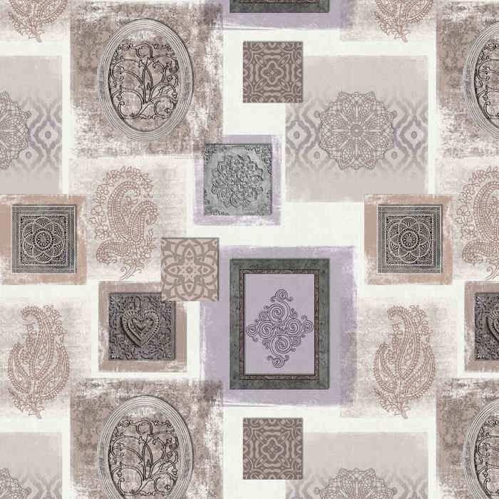 Nappe Toile cirée au mètre Galante Naturel