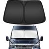 ARISMOTOR Солнцезащитная шторка на лобовое стекло для Ford Transit 150 250 350 350HD 2015-2025 2026, Подходящая складная солнцезащитная шторка на переднее стекло, Защитный козырек, Блокировка УФ