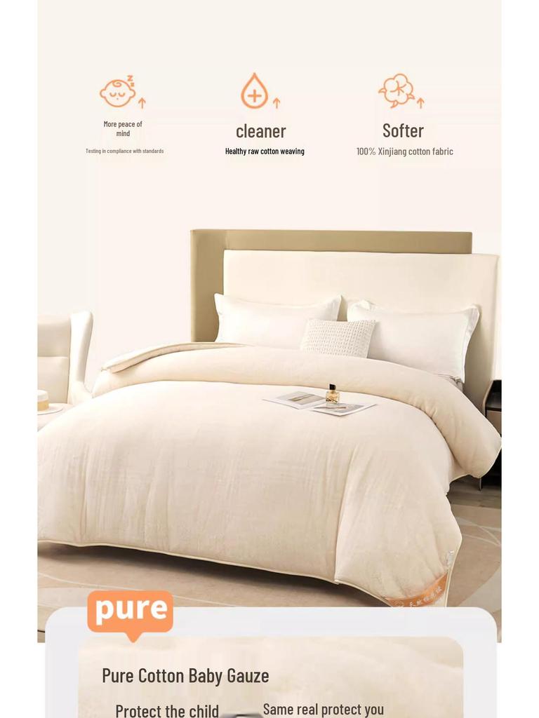 Утолщенное зимнее одеяло из чистого хлопка - Теплое хлопковое одеяло