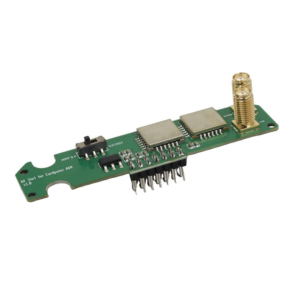Для M5Stack Cardputer RF Модуль 2-в-1 с CC1101 и NRF24 с поддержкой регулировки частоты Sub GHz и для прошивки Bruce