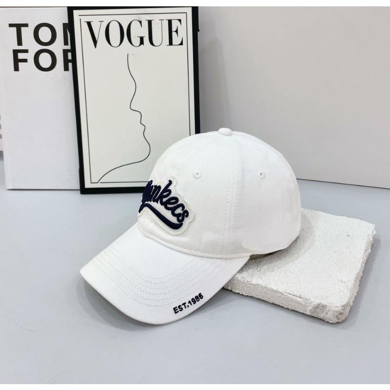Hat Female Summer Alphabet Embroidery Soft Top Baseball Cap Vintage Washed Denim Cap Sun Cap