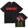 Sweat Tour with Charli XCX and Troye Sivan T-shirts Two Sides Oversized Cotton Tshirts Fashion Women Men Tops High Quality Tees