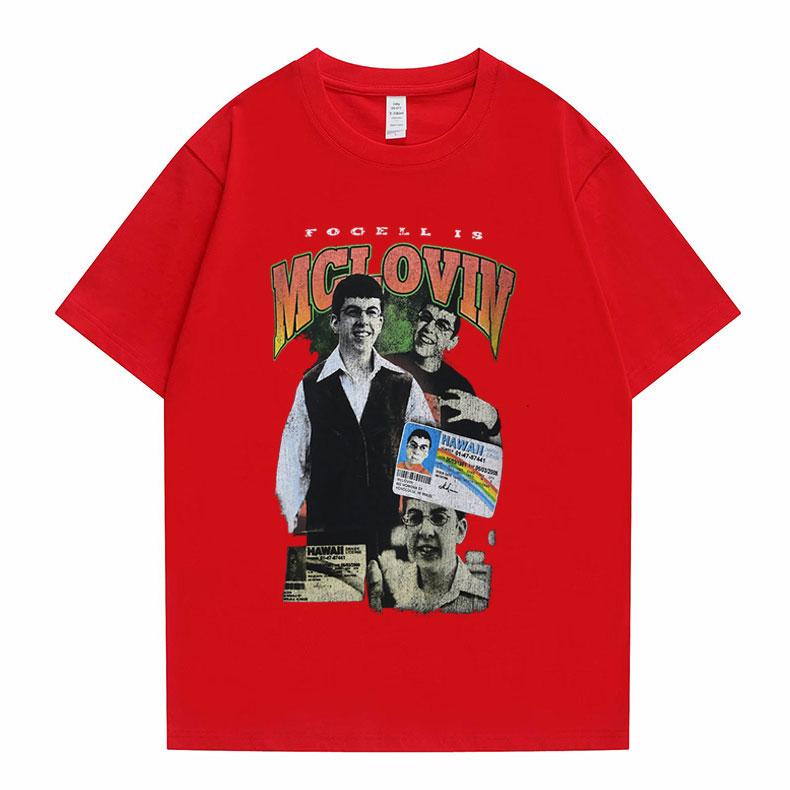 Mclovin Superded Men Cotton T-shirt Summer Mens Women Harajuku Short Sleeve Funny Birthdy Gift for Man Print Art Tees Tops