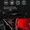 Rear Bike Light Camera Combo Bike Camera Taillight IPX6 Water Resistant 6 Lighting Modes 150 Degree Wide Angle for Outdoor Tool