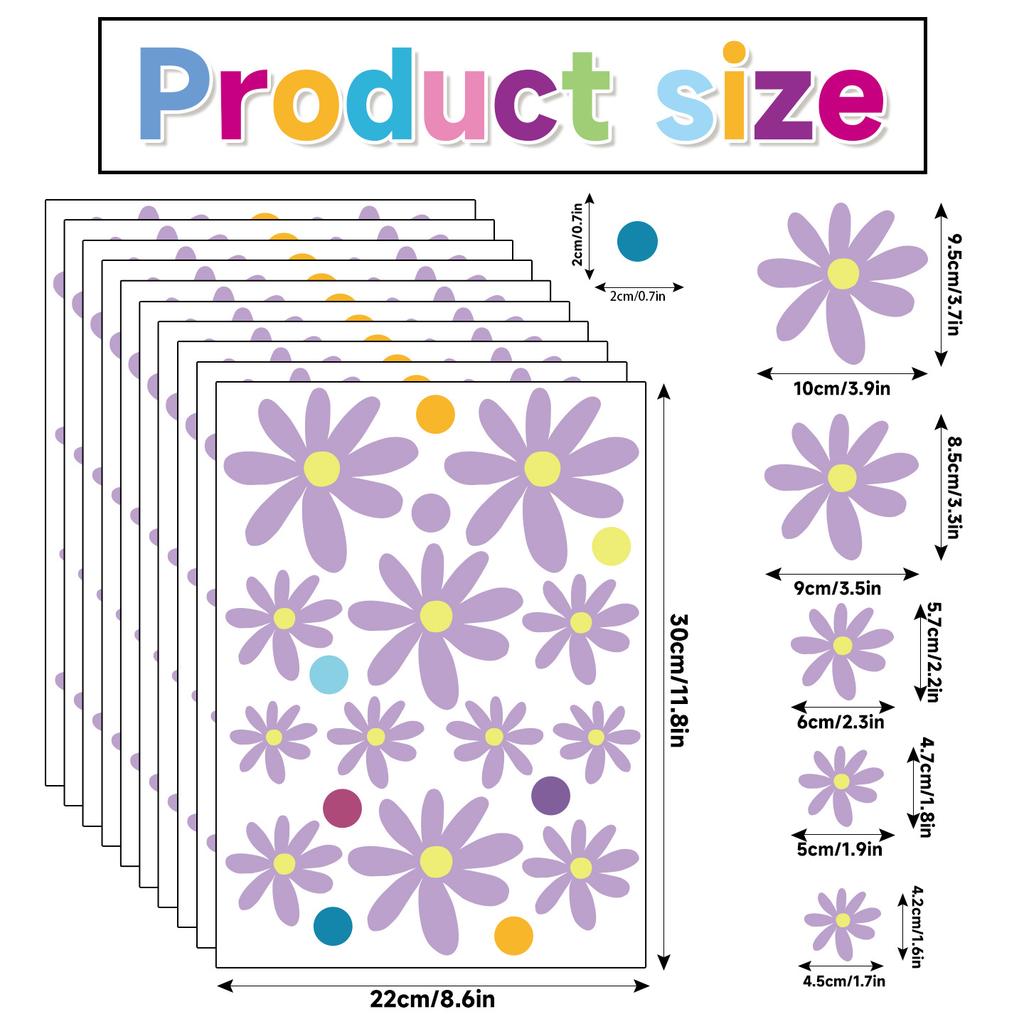 Растения и цветы наклейки для украшения стеклянных окон пвх статические наклейки теплое украшение красочные цветы