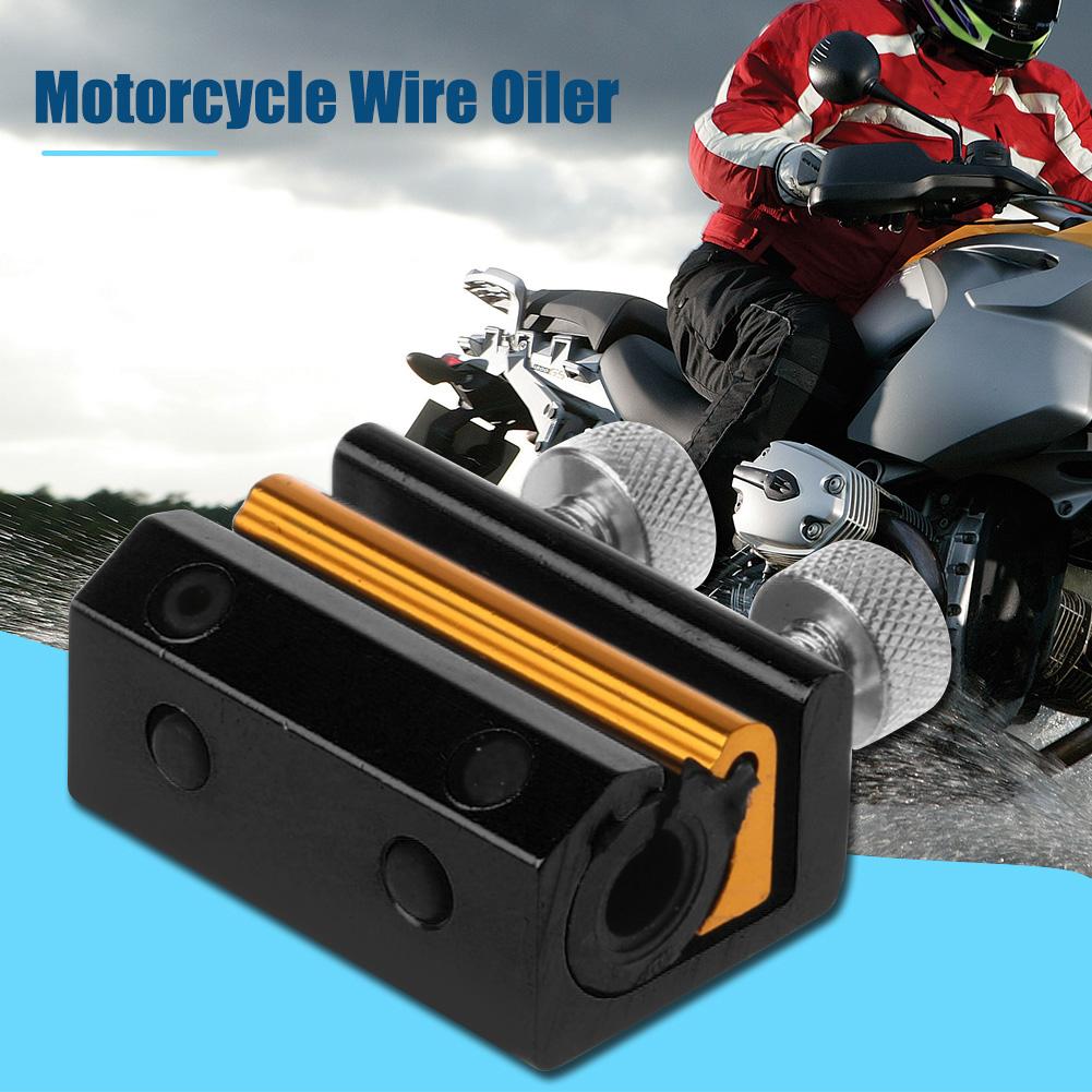 Motorcycle Throttle Line Oiler Dual Cable Luber Lubricator Brake Motorcycle Aluminium Cable Lube Tool for Scooter Bike ATV