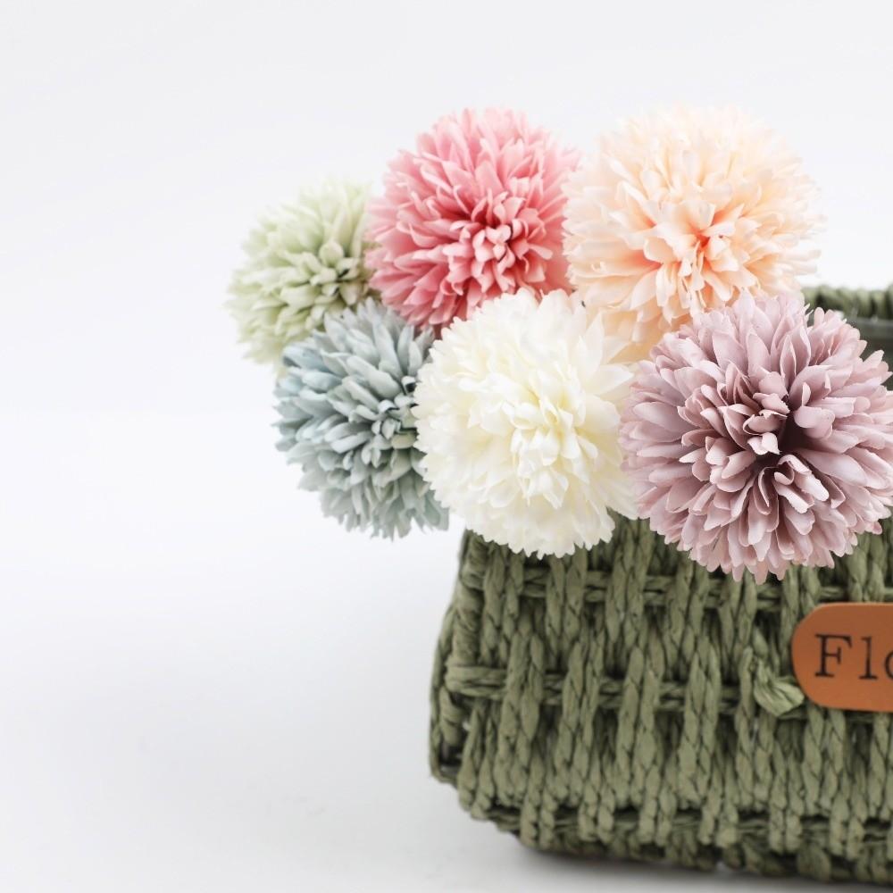 Материалы для рукоделия Цветочные Искусственные шары из цветов Окрашенные с краем Симуляция цветов Гортензия Фотоаксессуары