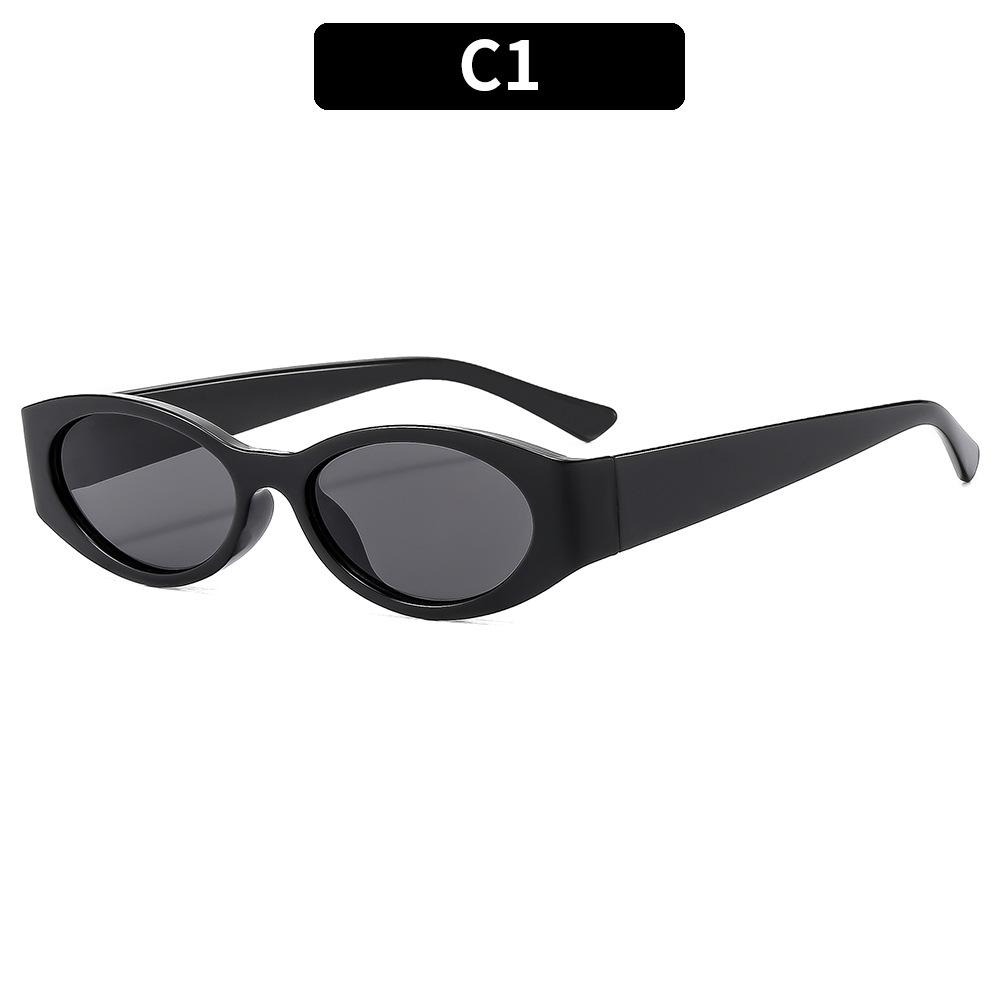Retro Small Oval Sunglasses for Women Multi Color Options UV400 Resistant Fashion Vintage Sun Glasses for Streetwear Outdoor