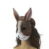 Realistic 3D Rabbit Mask Creative Props Headcover PU Foam Dress Up Adult Night Club Halloween Easter Party Decor Carnival Favors