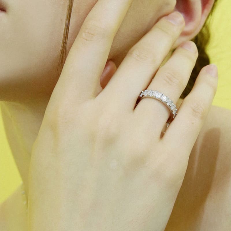 Shertz Square Cubic Bold Ring (14k)