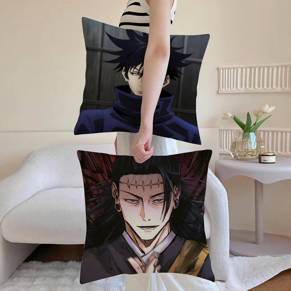 J-Jujutsu Kaisen Наволочка Стирка Допускается Льняная Наволочка Мягкая Для Дивана Кровати Уютная Домашняя Комната Декор
