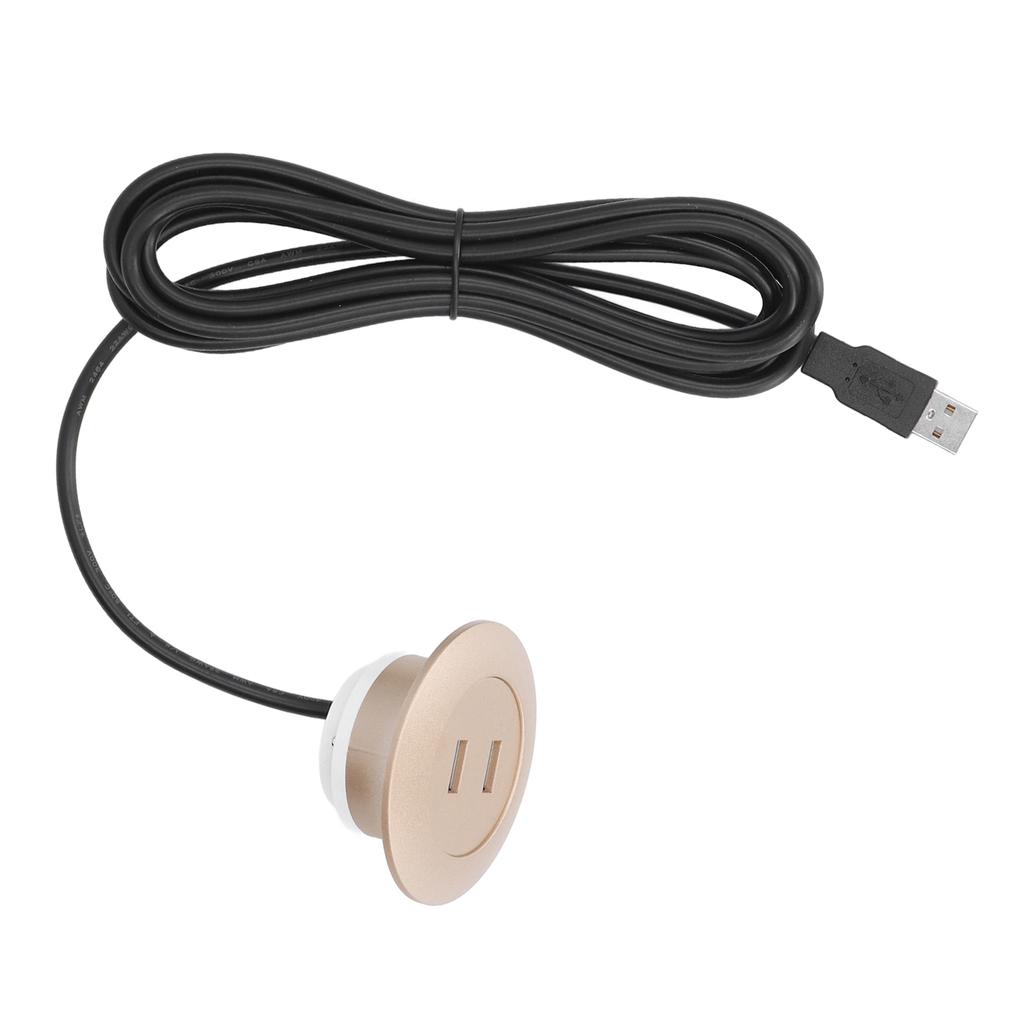 Разъем для зарядки USB для дивана, скрытый монтаж, два порта USB для зарядки, розетка для домашнего использования, золото
