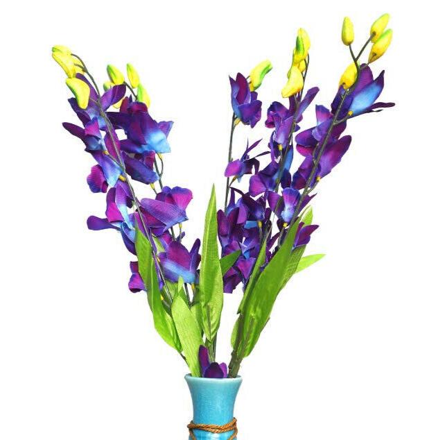 @ Artificial Orchid Flower Bunch 5 Stems 45cmfor Home MJ-829-60%OFF