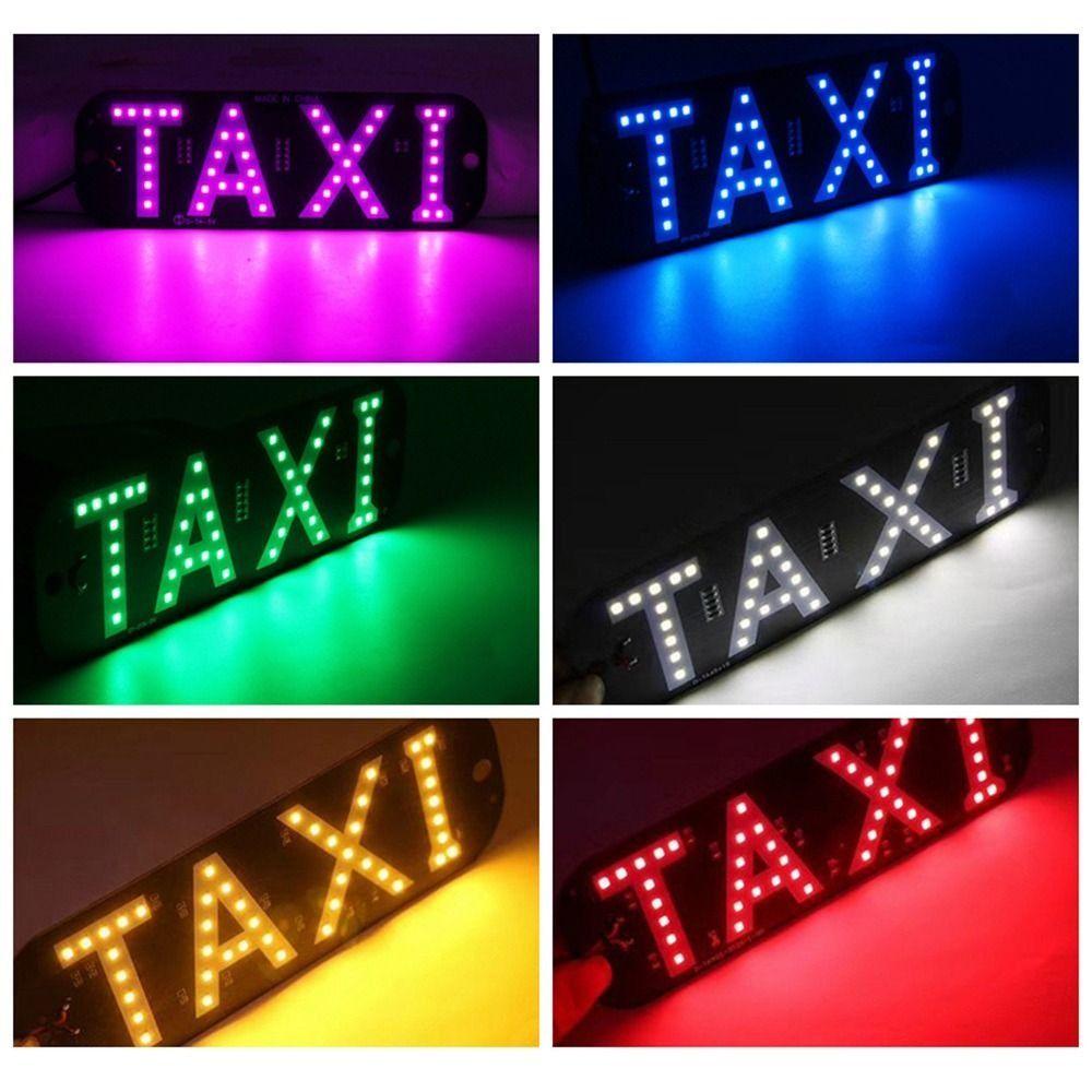 Multi-Color Taxi Led Indicator Light Creative Taxi Led Light Auto Indicator Lamp Panel Accessories