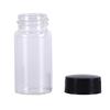 1Pcs 20Ml Small Lab Glass Vials Bottles Clear Containers With Black Screw Cap
