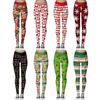 Women Fashion High Waist Yoga Christmas Print Running Sports Pants Trouser