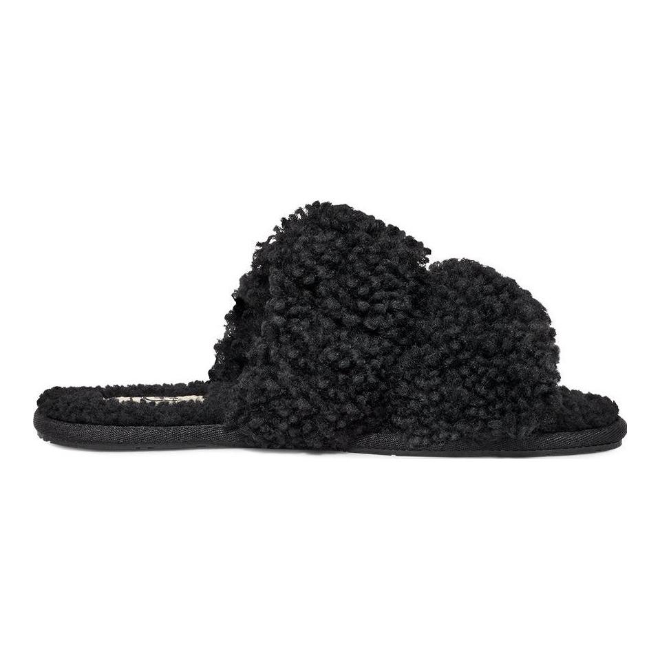 UGG Удобные легкие тапочки женские тапочки черные 1130837-BLK