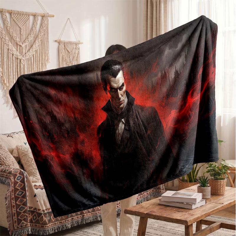 Warm Flannel BlanketDracula Soft Cozy Throw Blanket for Bedroom Couch