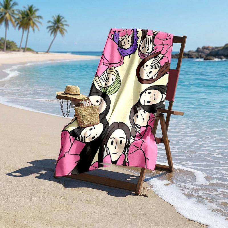 Twice Fashion Beach Towel: Ideal for Summer Adventures Soft, absorbent and quick drying suitable for swimming and bathing
