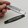 3D Metal Chrome Balck Car Sticker Logo EXCLUSIVE Badge Emblem Decals For Mercedes Benz Universal Auto Accessories OG7 