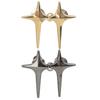 4pcs New Fashion Cross Star Waist Buckle Adjustable Pants Clips Waist Tightener No Sewing Metal Button Snaps for Jeans Decor