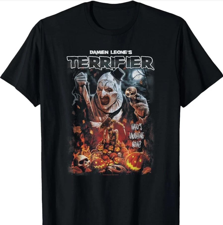 Terrifier Art the Clown Halloween Poster Horror T-Shirt _ FREE SHIPPING