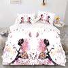 Butterfly Beauty Style Digital Printed Duvet Set - Polyester - Bedroom Decor -1 Bed Cover +2 Pillowcases (no Pillow Core)