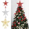 Gold Tree Christmas Glitter Top Pentagram Star Christmas Decorations For Home Xmas Tree Ornaments New Year Festival Decor
