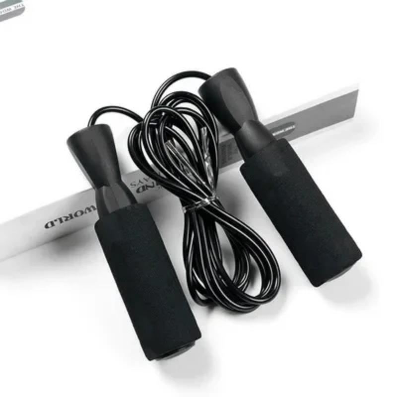 Single Piece Student Fitness Jump Rope Plastic Training Skipping Rope Bearing Handle PVC Rope Lose Weight Fitness Equipment