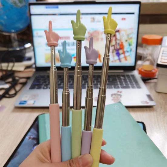 Выдвижная палочка для пальцев, выдвижная телескопическая указка для учителей в классе, мини-ручной презентер, доска для презентации, указатель