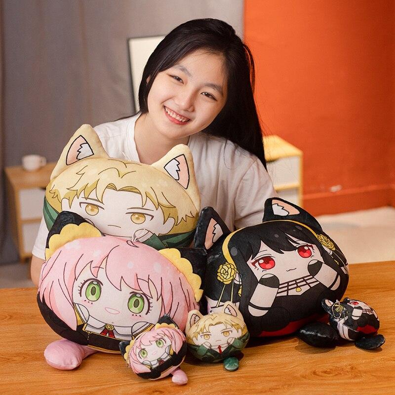 30 см Kawaii Anya Spy X Семья плюшевые игрушки мультфильм аниме подушка Loid Forger Yor Forger Anya Forger мягкая кукла детский подарок на день рождения