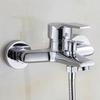 Zinc Alloy Basin Faucets Chrome Wall Mounted Hot Cold Water Dual Spout Mixer Tap for Bathroom Splitter Bath Shower Basin
