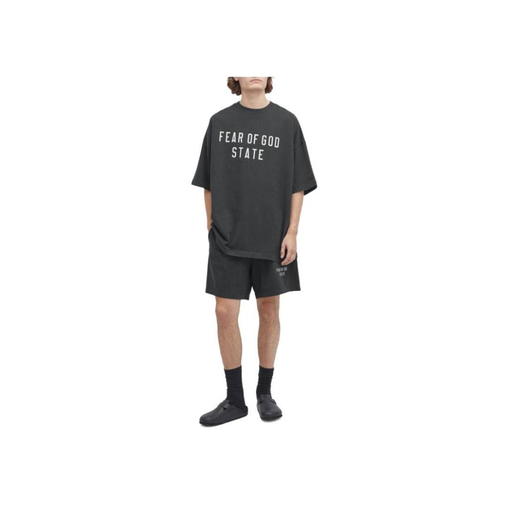 Fear of God Футбольные шорты Essentials Heavy Jersey, черные, мужские, 160BT244160F