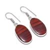 Натуральный камень змеиная кожа красного цвета, ювелирное изделие из стерлингового серебра 925 пробы, серьга 1,54" j2m74