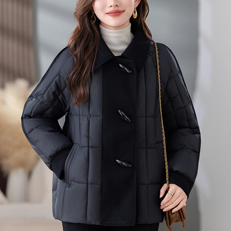 Middle Age Woman Winter Coats Plus Size Elegant Loose Thick Warm Parkas Female Jacket