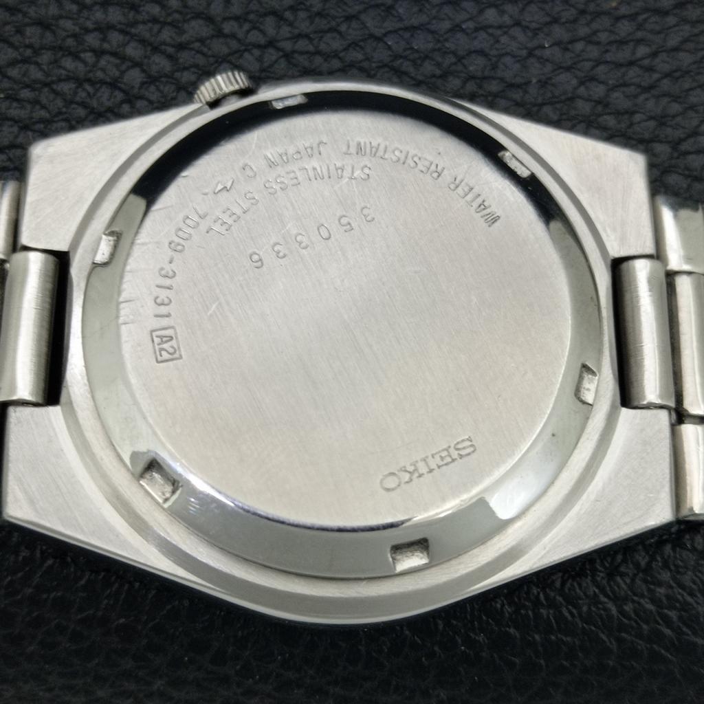 ОРИГИНАЛЬНЫЕ ВИНТАЖНЫЕ МУЖСКИЕ АВТОМАТИЧЕСКИЕ ЧАСЫ SEIKO 5 7009A ЯПОНИЯ СИНЕГО ЦВЕТА a708775-1