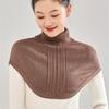 Soft Knitted Ring Scarf Winter Warm Cover Head Neck Fashion Fake Collar  for Women Girls