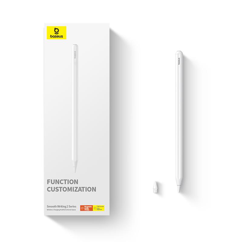 Baseus Wireless Charging Stylus Gen3 with Remote Page-Flipping Palm Rejection Touch Pens with Tilt Sensitivity for iPad Pro